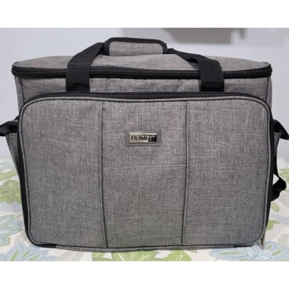 Sewing Machine Carrying Case with Multiple Storage Pockets, Universal Tote - Picture 1 of 3